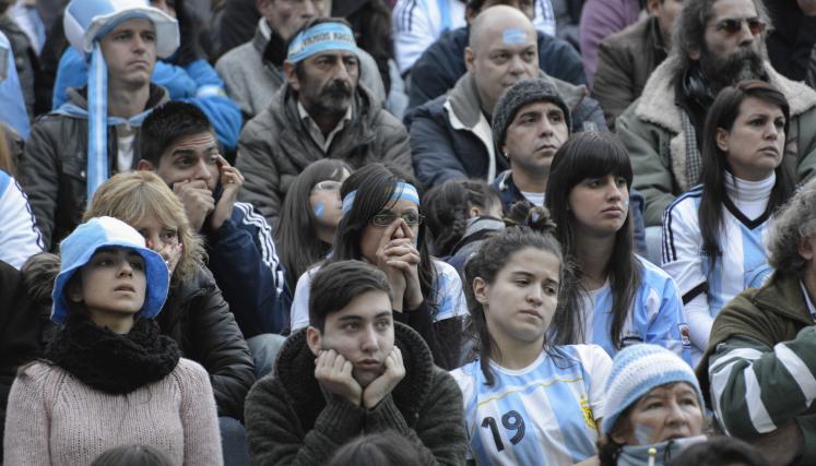 Los hinchas festejaron la clasificación de Argentina a la final del Mundial. Foto: Jefatura de Gabinete GCBA