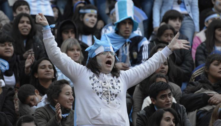 Los hinchas festejaron la clasificación de Argentina a la final del Mundial. Foto: Jefatura de Gabinete GCBA