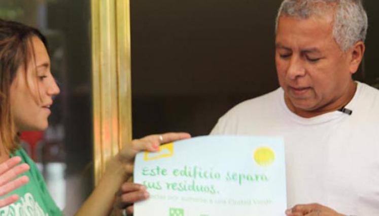 Los encargados, al igual que los administradores, tienen un rol fundamental en la separación en origen. Foto: Facebook Ciudad Verde