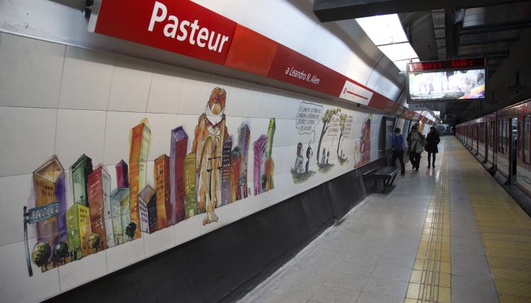 Estación Pasteur, un lugar para la memoria Foto: SBASE