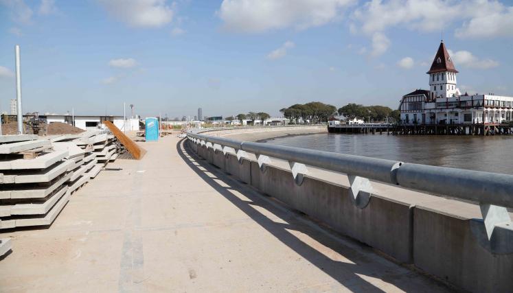 Avanzan las obras del nuevo Parque Costanera Norte Punta Carrasco. Foto del Ministerio de Desarrollo Urbano/GCBA.