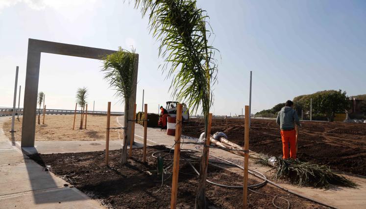 Avanzan las obras del nuevo Parque Costanera Norte Punta Carrasco. Foto del Ministerio de Desarrollo Urbano/GCBA.