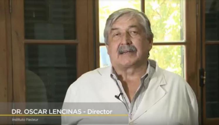 Dr. Oscar Lencinas, director del Instituto Pasteur. Foto de Web GCBA.