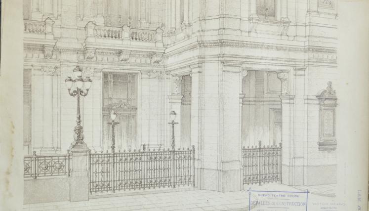 Planos originales del Teatro Colón 