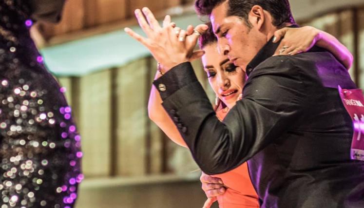 Maxi Copello y Raquel Makow (Argentina), 6º puesto en la categoría Tango de Pista. Foto de Festivales GCBA.