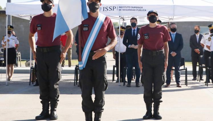 Los cadetes de la Policía de la Ciudad juraron Fidelidad a la Bandera Nacional