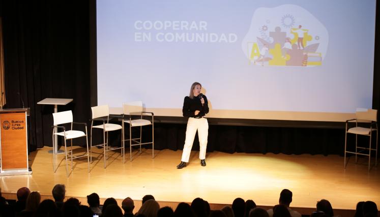 Soledad Acuña en la presentación de Cooperar en Comunidad edición 2022