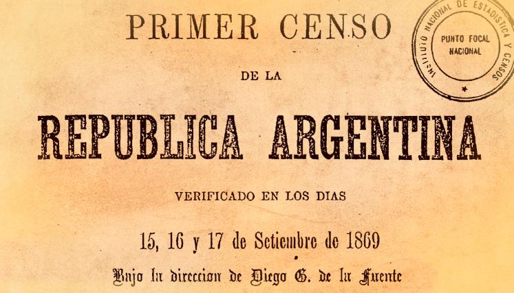 Folleto promocionando el primer censo de la República Argentina