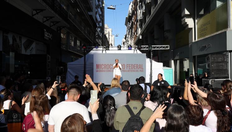 La Ciudad lanzó un ciclo de shows que busca sorprender al público en las calles del Microcentro. Foto de Cultura/GCBA